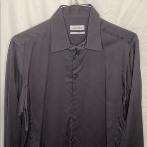 Calvin Klein gray men’s dress shirt large